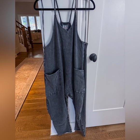 free people movement Pants - Stylish Free People Gray Women's Jumpsuit